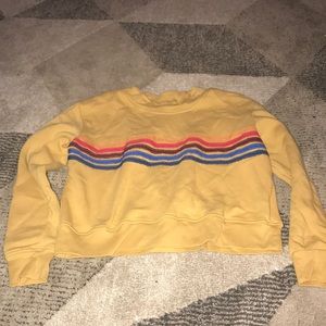 yellow sweatshirt